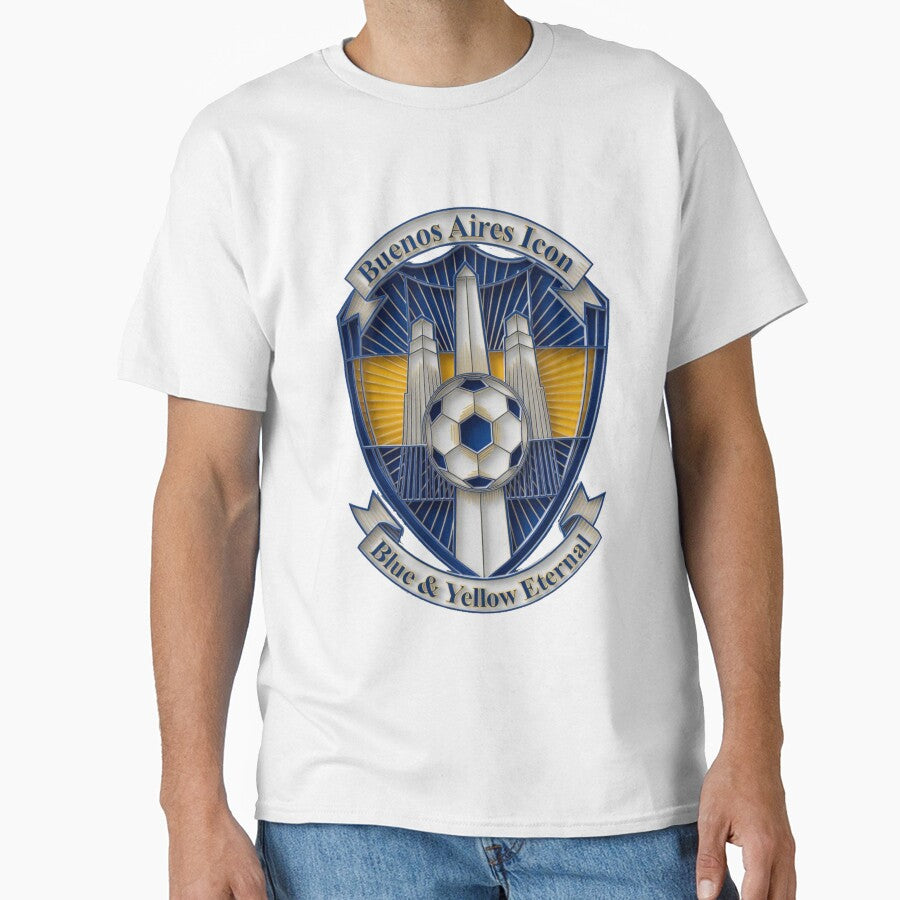 Buenos Aires Heritage T-Shirt, Blue & Yellow Eternal Mug, Porteño City Pride Gift by YMLux