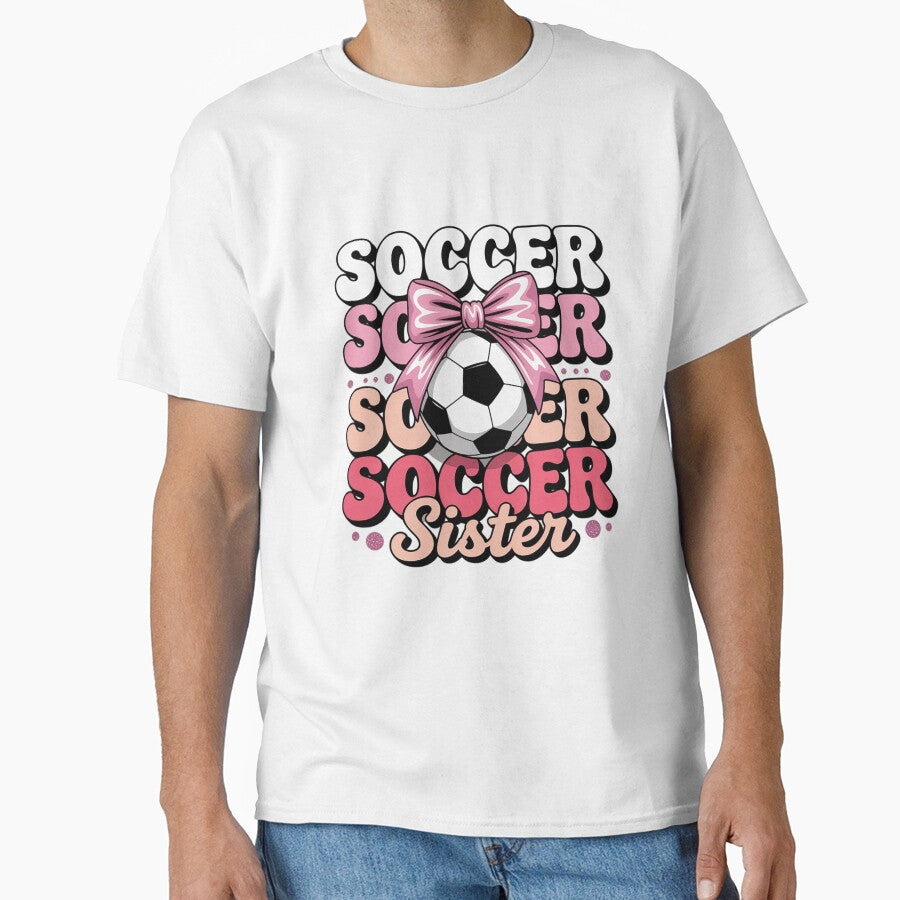 Groovy Soccer Sister Coquette Bow Soccer by repconomArt