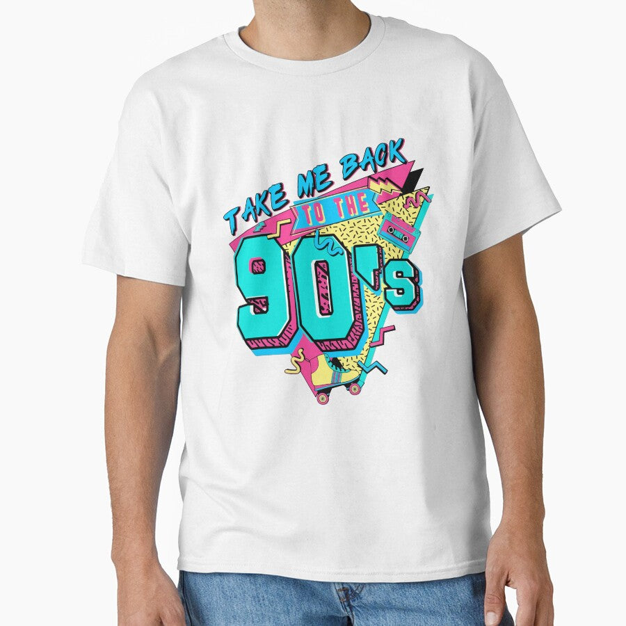 Retro Take Me Back To The 90's Shirt by Maxartdesigns