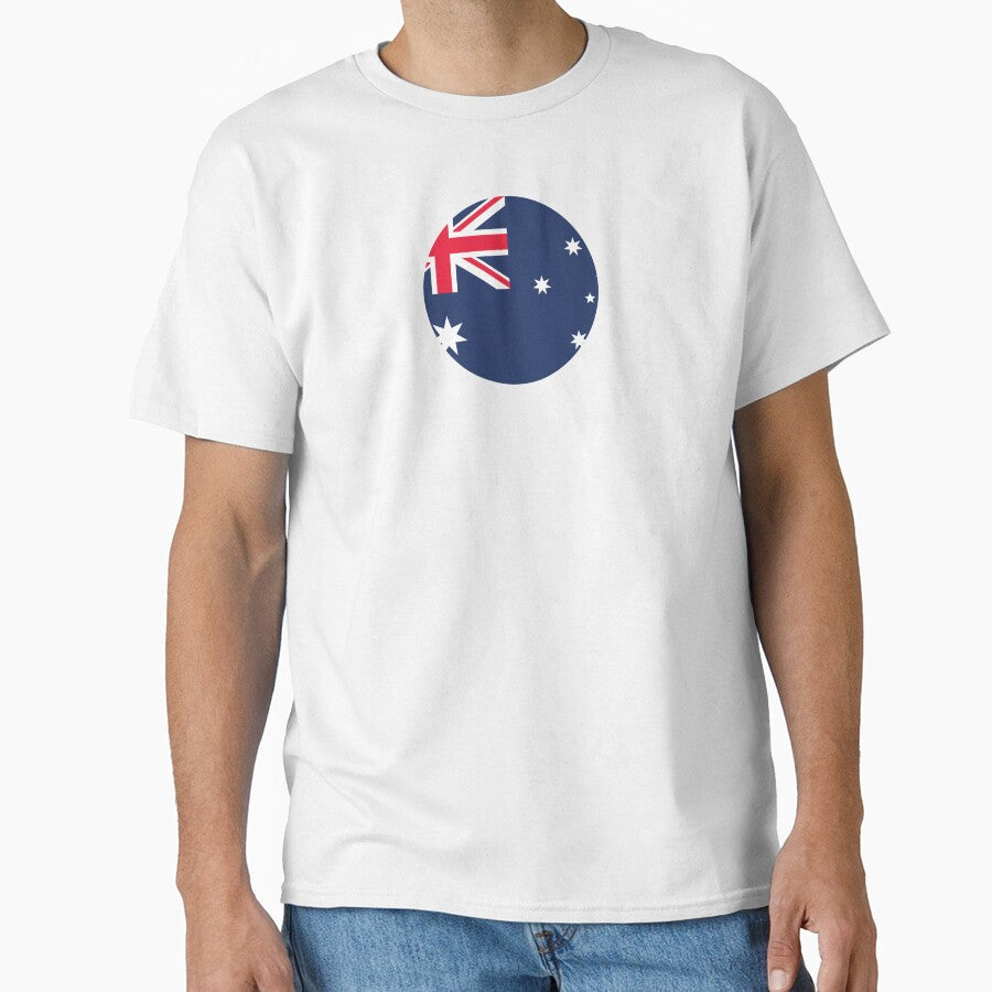 Australia Circle Flag (On White) by STUDIO-72