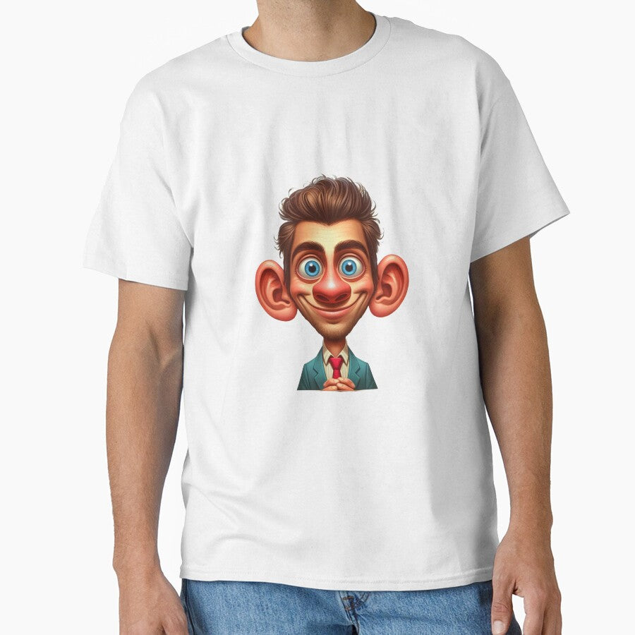 Caricature Art: Business Person with Oversized Ears by DotsAndDesigns