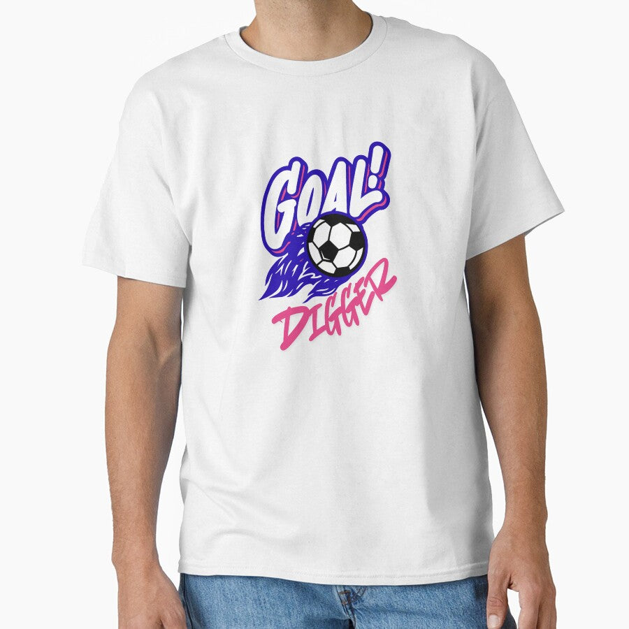 Goal Digger Funny Soccer Pun Motivational Sports Design by shopfindingbeni