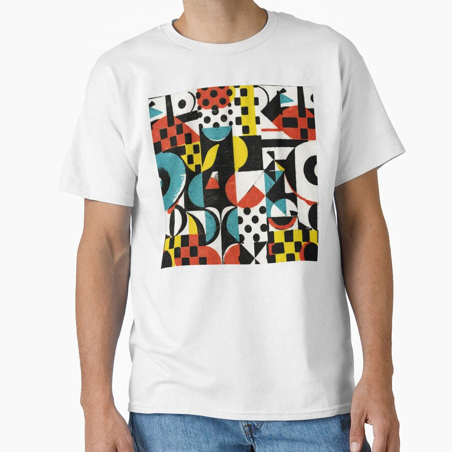 Mid-Century Modern Bauhaus Grunge Style Abstract Design by DEC02