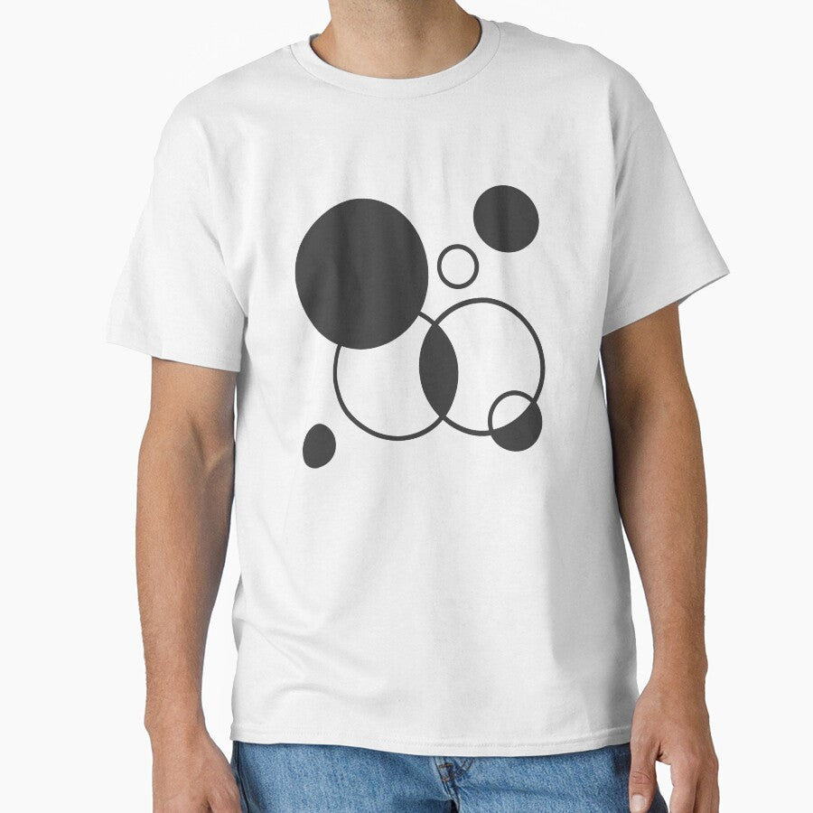 Simple Circles Black and White by artistfourteen