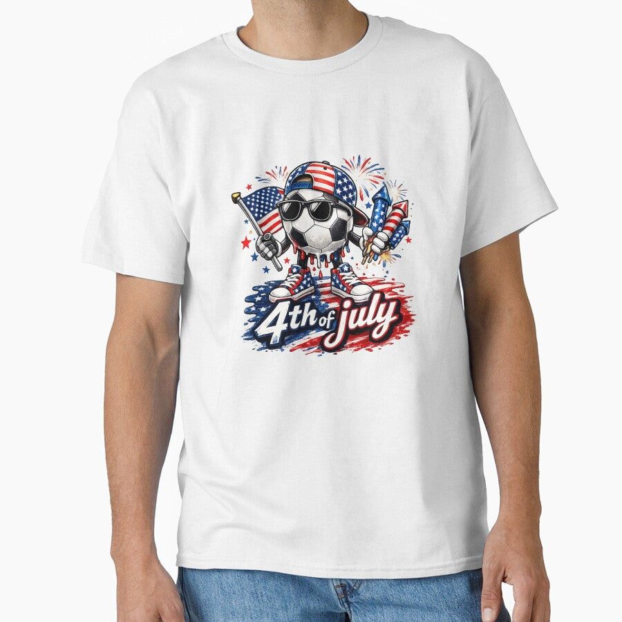 4th of July Soccer Drip 250 Years Anniversary by QuiteOrbit