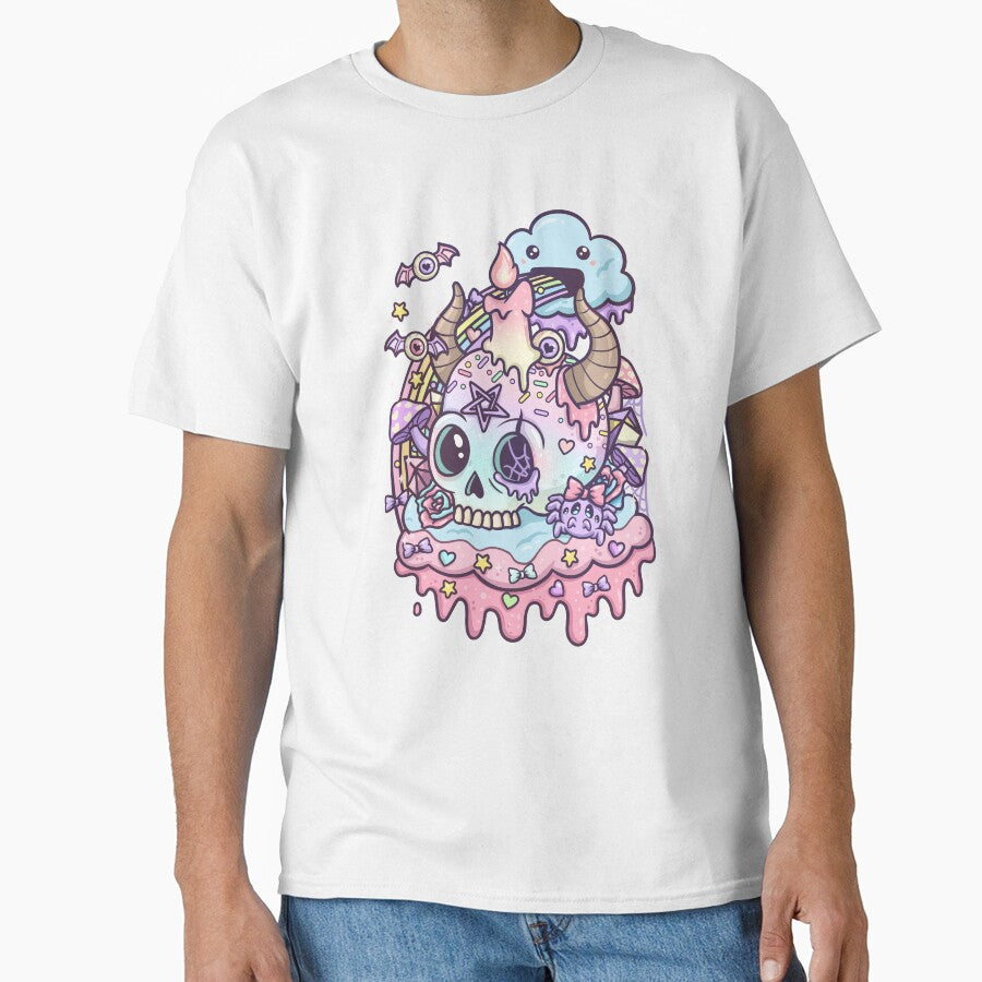 Pastel Goth Skull Kawaii by Mealla