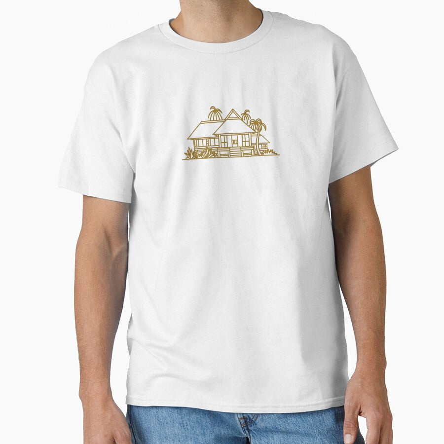 Traditional Indonesian House Silhouette – Minimalist Nusantara Heritage Design by maseno