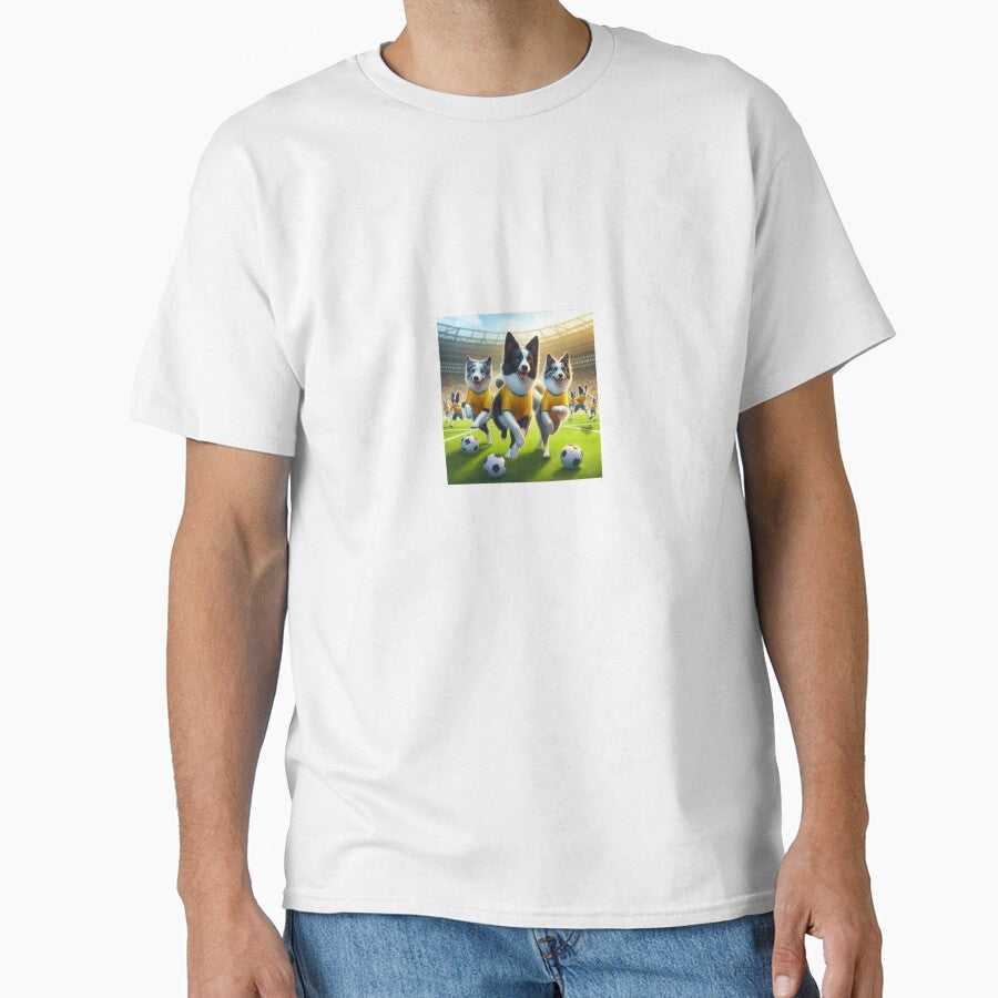 Border Collies love football too! Soccer and Dog Lovers - Leeds United - Any dog, any colour by Humour House Designs