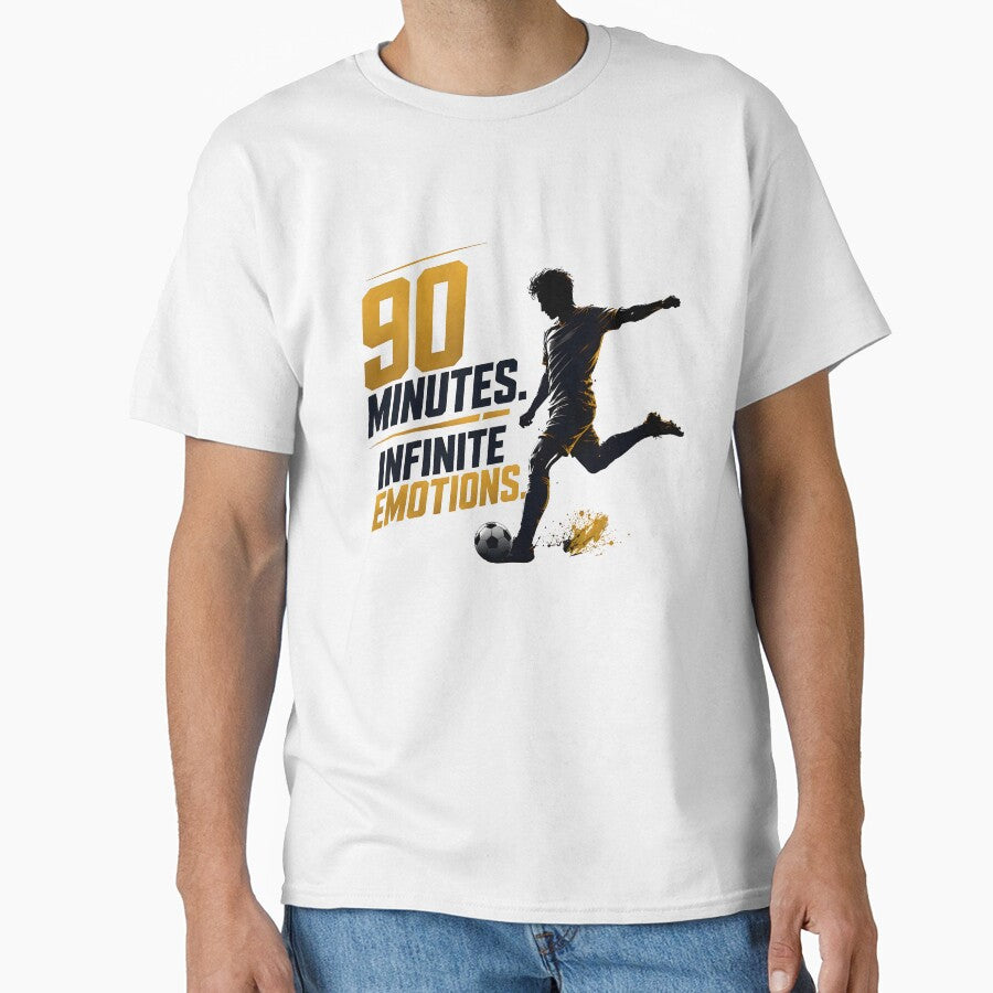 90 Minutes Infinite Emotions | Soccer Football Fan Design by TrueArtVibes