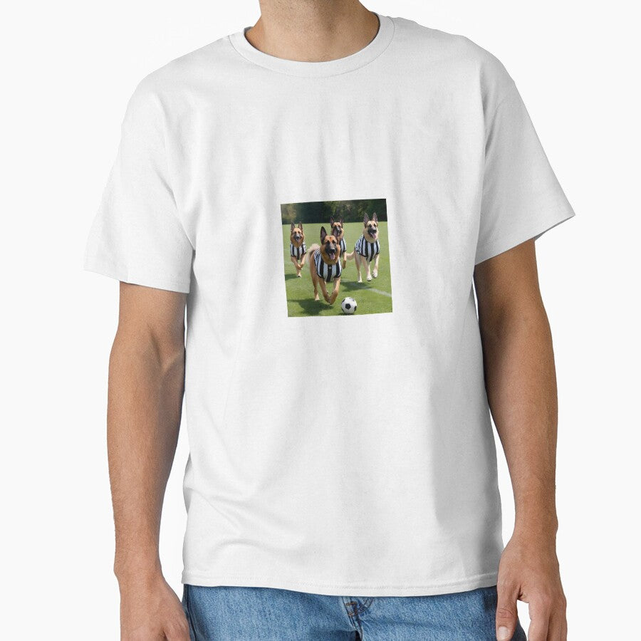 German Shepherds love football too! Soccer and Dog Lovers - Newcastle United - Any dog, any colour by Humour House Designs