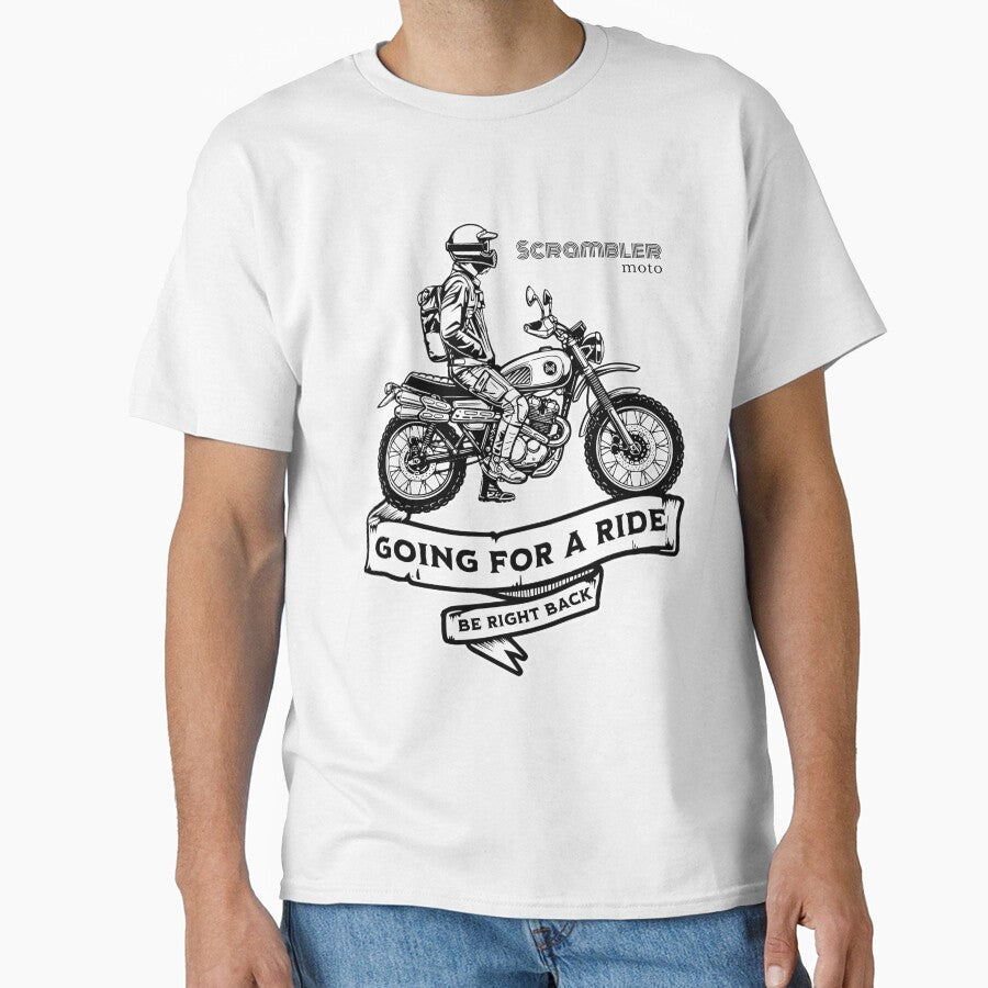 Scrambler Motorcycle  | Vintage Off-Road Art by monsalve-autos