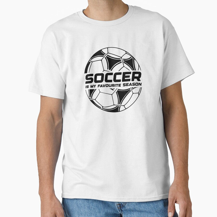 Soccer Is My Favourite Season Funny Sport Slogan by BelloniArtShop