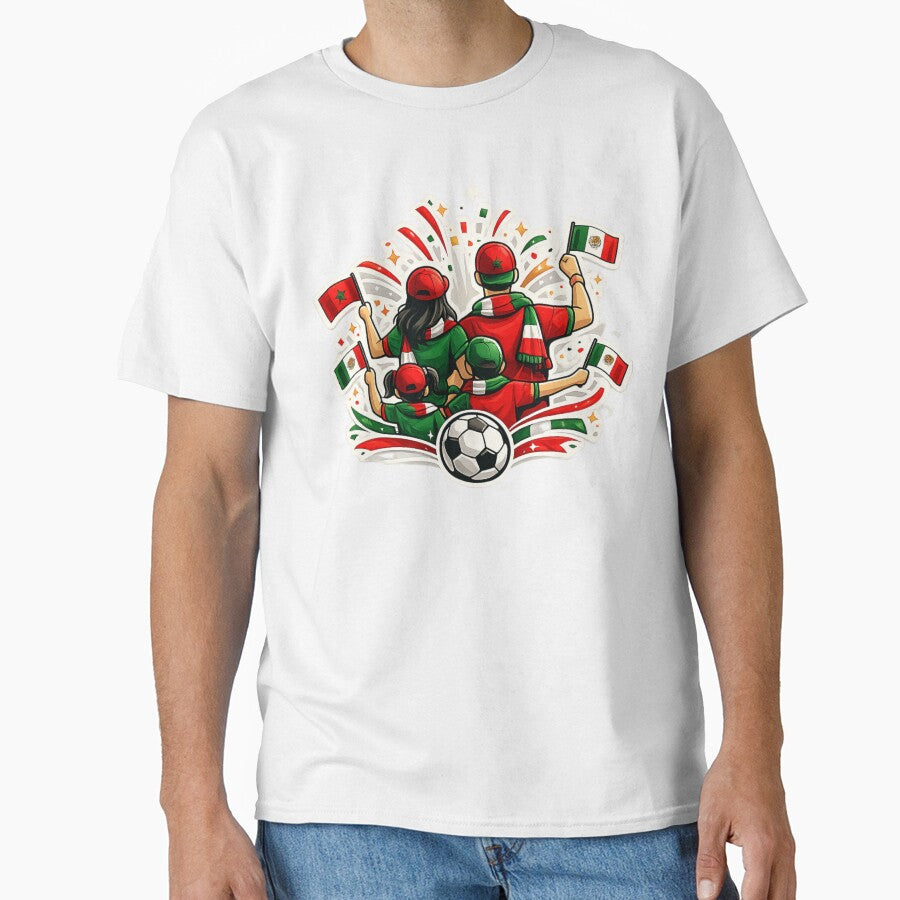 Morocco Mexico Soccer Family Fan by Corvoria