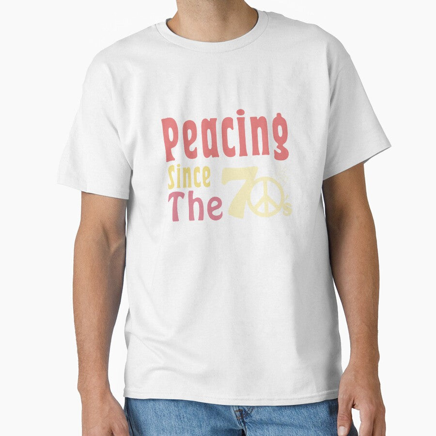 Peacing Since The 70's Pastel Colors by MinimalSketches