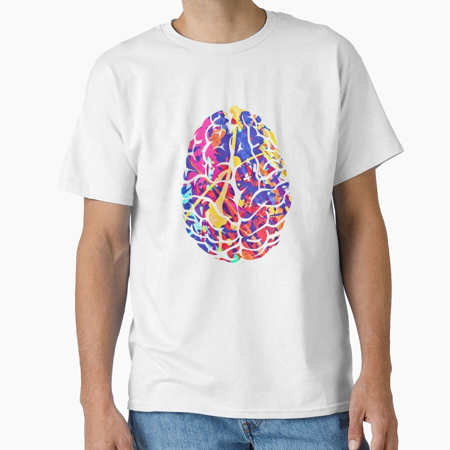 Abstract Colorful Brain Art by Peksli