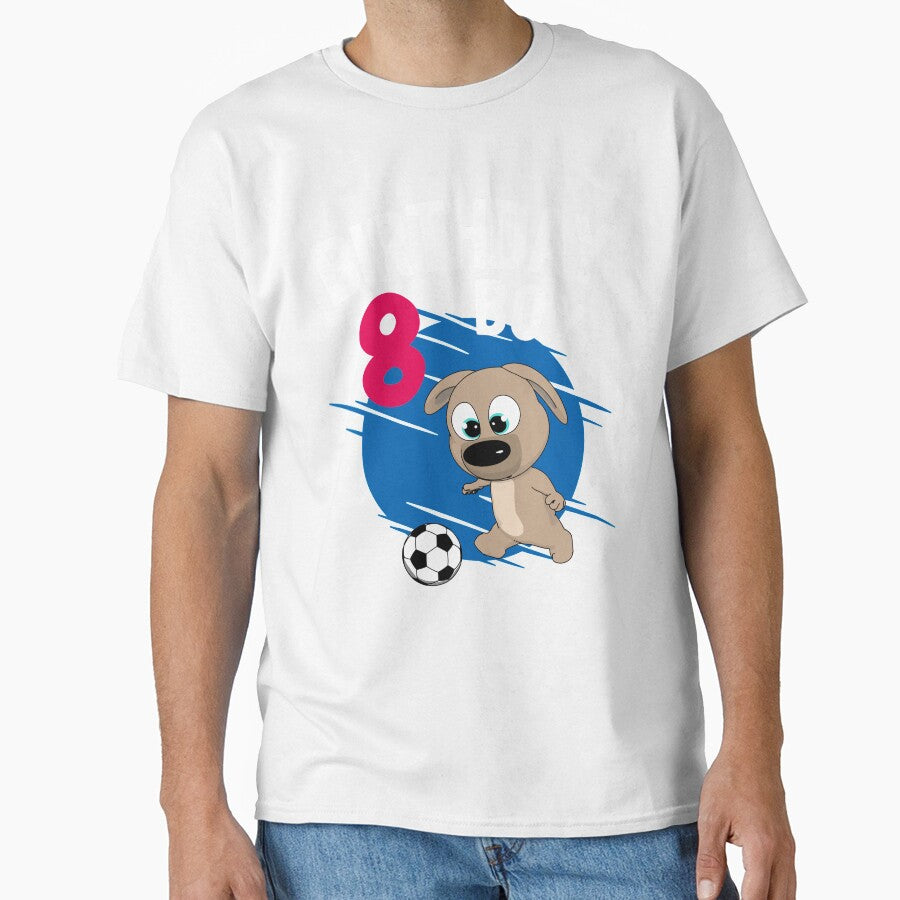 Birthday Boy 8 Years - Pup Soccer by onicon