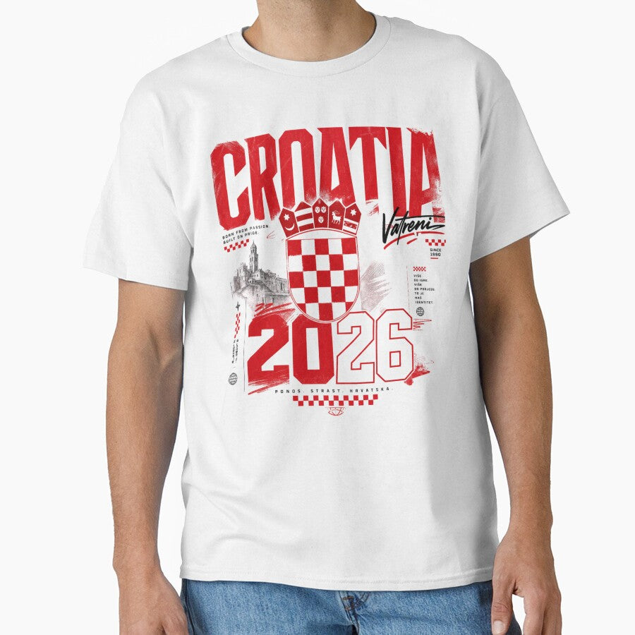 Croatia 2026 Football World Cup Glory | Vatreni Fan Supporter Shirt by rushaib