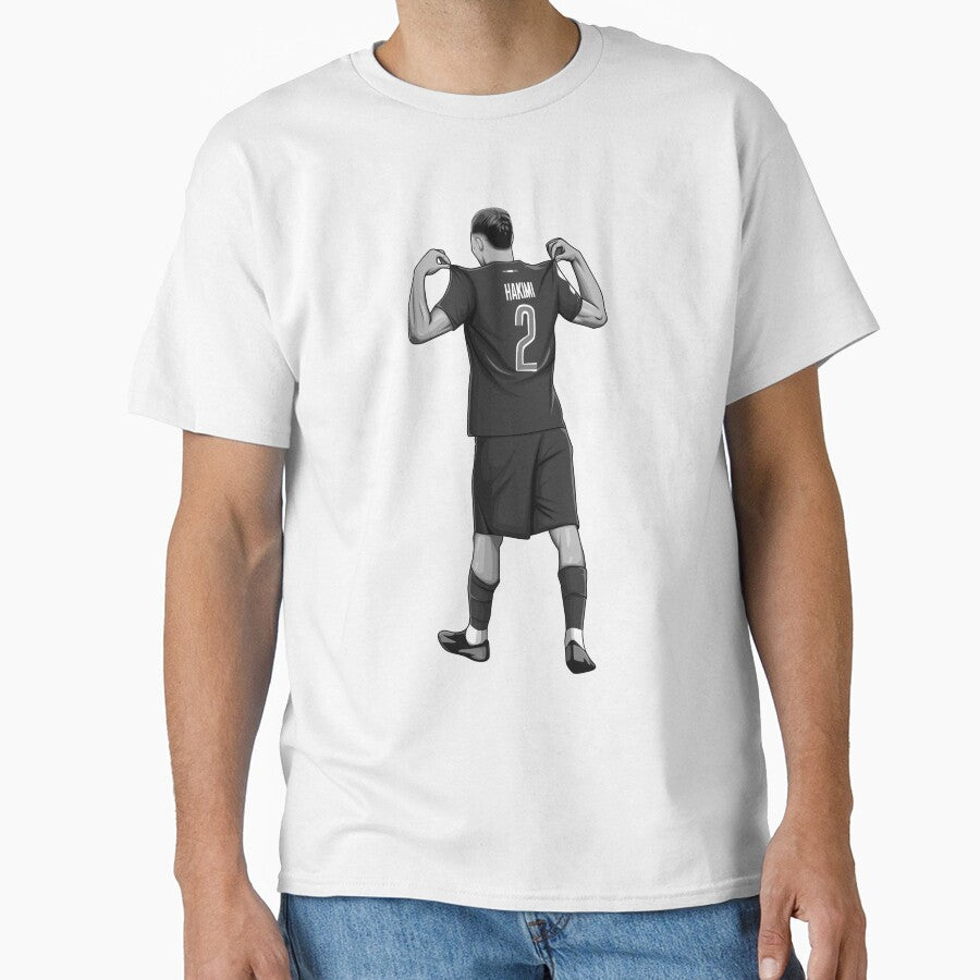 Achraf Hakimi Black and White Version by Aldduardo