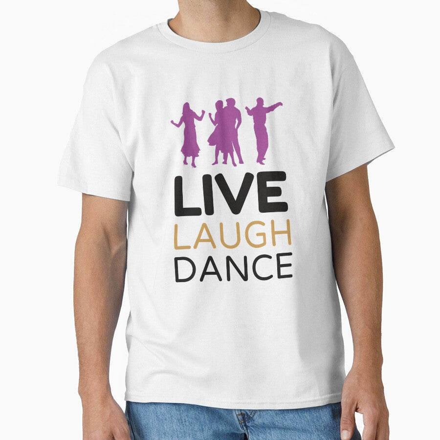 Live Laugh Dance - Short Motivational Phrases | Colorful Stylish Dance Typography by Delandor