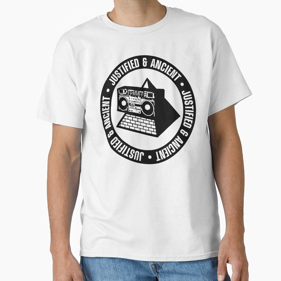 The KLF T-shirt - Justified and Ancient Logo by Sovietmovies