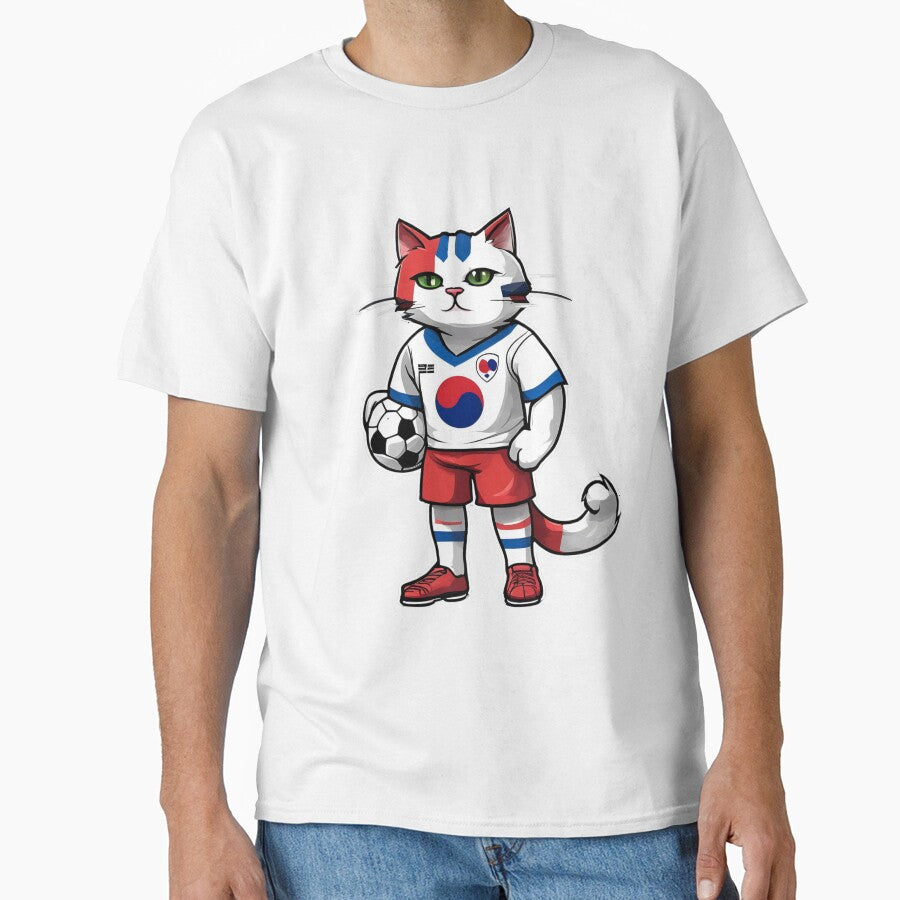 SOUTH KOREA Sports Team: a Cat wearing colours of Korean Flag D20 by PerfectDay2Play