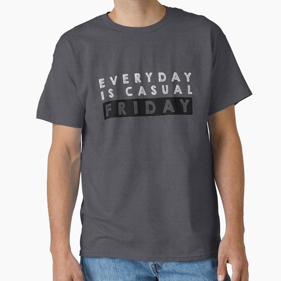 Everyday is  casual Friday - Black and White by Designs by Suzanne