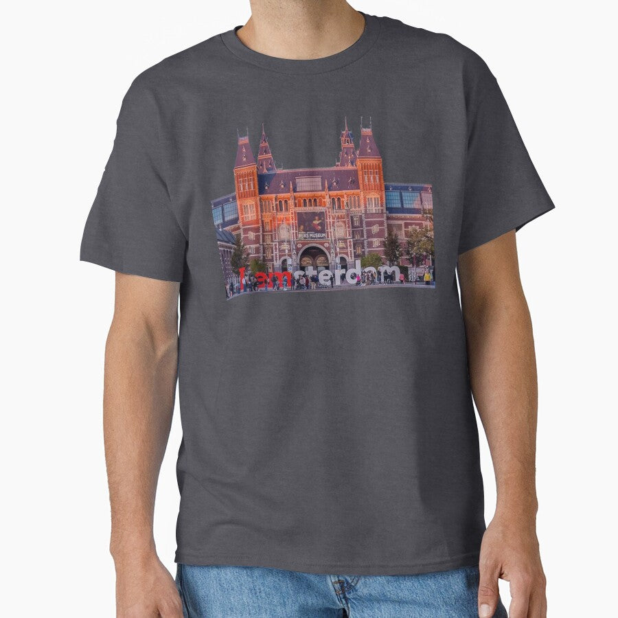 Amsterdam Aesthetic T-Shirt | Vintage City Design | Travel Lover Tee by MedCanvas