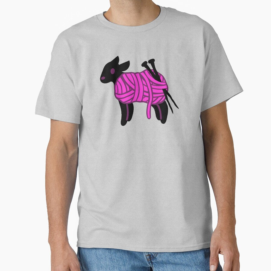 Pink Yarn Sheep by TheDangerGoose