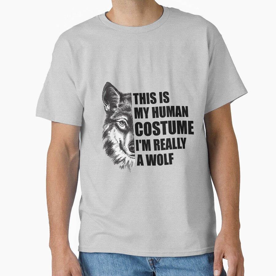 This is My Human Costume I'm Really a Wolf Shirt Men Kids O.S SK by andregiftshopzz