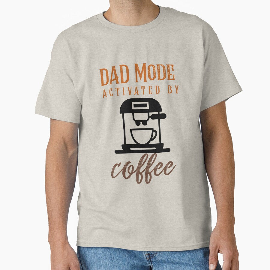 Dad Mode Activated Crew Neck Unisex T-Shirt by CrafteeTrends