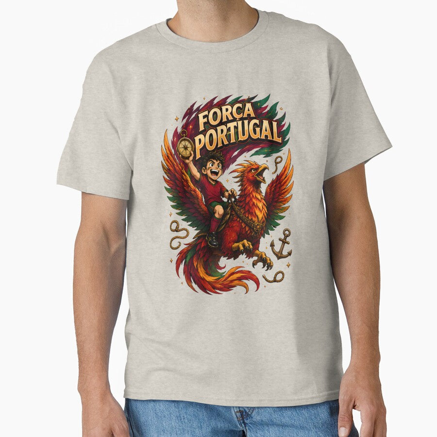 Portugal Phoenix Football Fan T-Shirt by Drofted