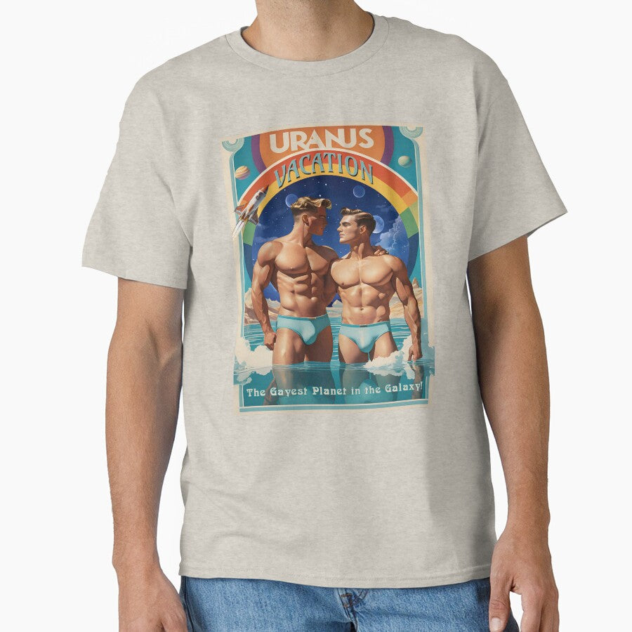 Uranus Vacation Art Nouveau Travel Poster by Live Out Gear