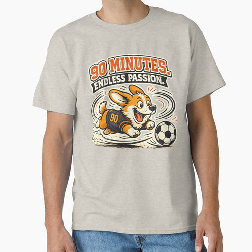 90 MINUTES. ENDLESS PASSION. – Funny Corgi Soccer Chase Vintage Mascot Illustration by  Artistry in Motion by MADsrecreation