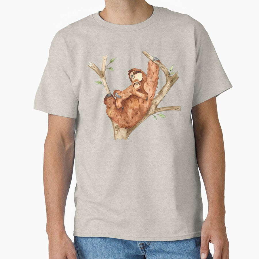 Sloth and Baby Sloth by Pavnud