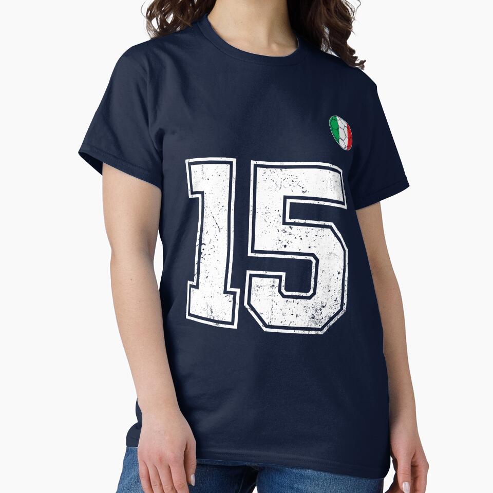 Italy Soccer Number 15 Vintage Sports Fan by RoyesButler