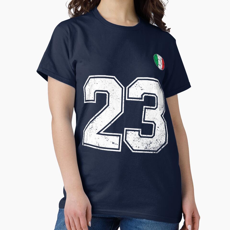 Italy Soccer Number 23 Vintage Sports Fan by RoyesButler