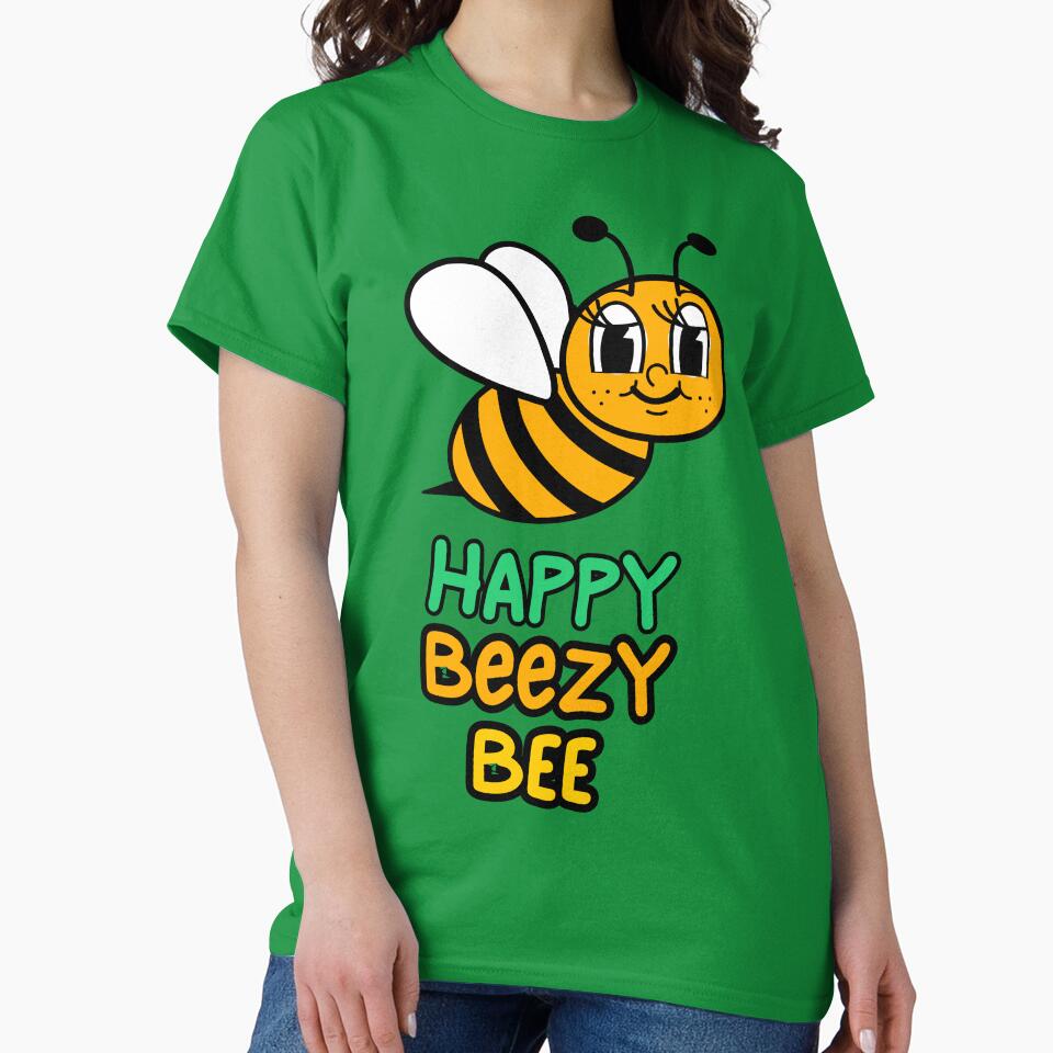Happy Beezy Bee short sleeve onesie by Belle Treasure Chest by Luetta  Stuger- Fleming