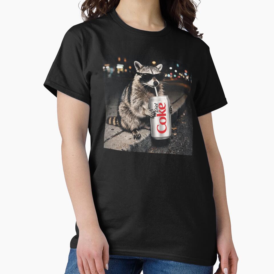 Funny Raccoon Drinking Diet Coke, Funny Meme Raccoons by Vonravenn