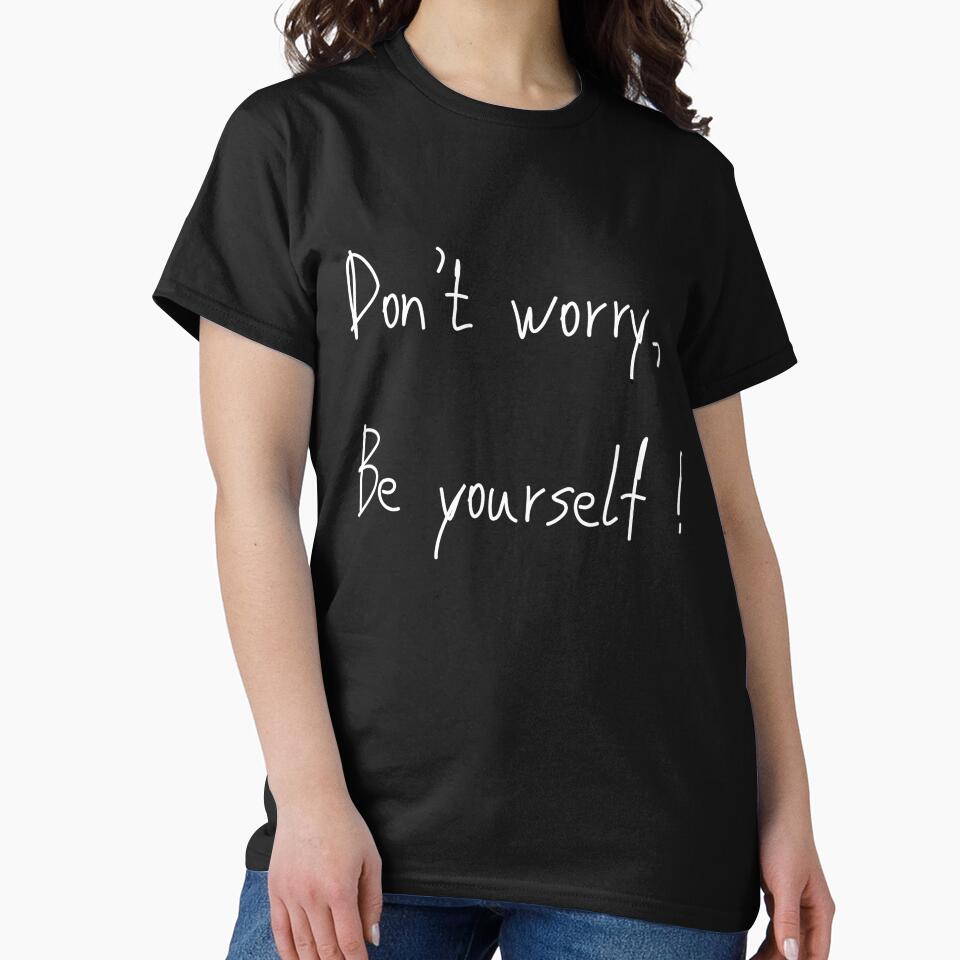 Minimal White Typography Art | Modern Casual Streetwear T-Shirt Design by districtmarket
