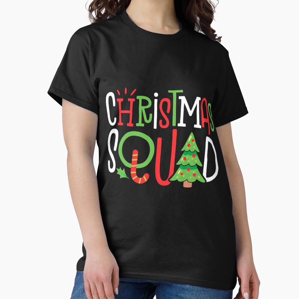 Christmas Squad Funny Xmas Tree Family Matching Pajamas 	 Short Sleeve by chespiabousse
