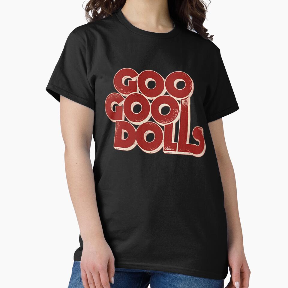 Blackwhitereddesign Goo Goo Dolls Logo Band Classic by Montescie