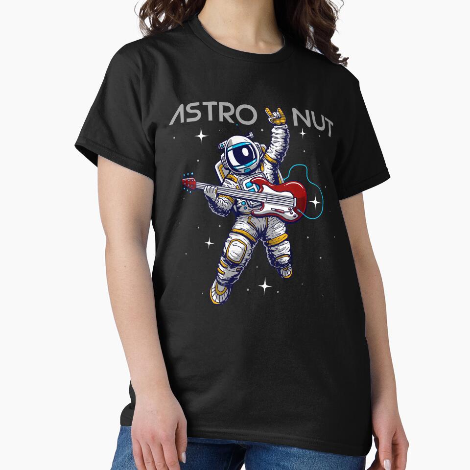 Astro nuts (astronaut playing guitar) by hayrpictures