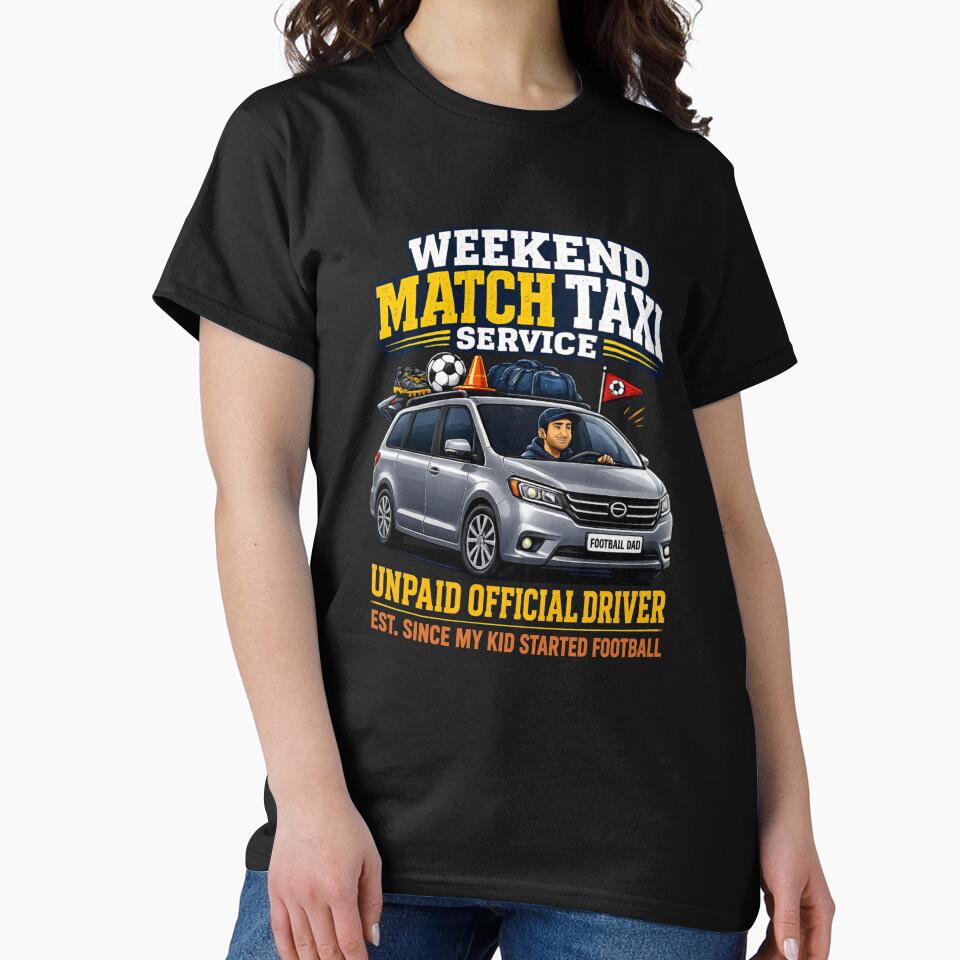 Weekend Match Taxi Service Unpaid Football Parent by PunchDrop