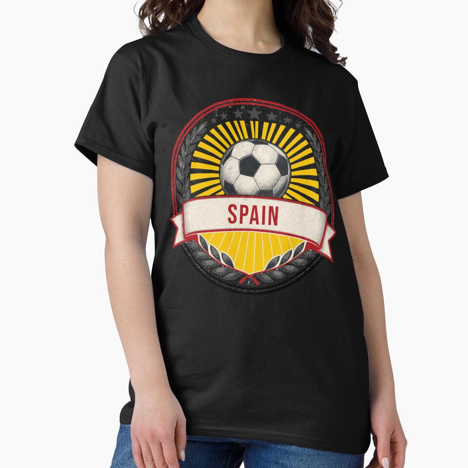 Spain Vintage Soccer Crest — Retro Spanish Football Badge Fan Emblem by icemanphotos