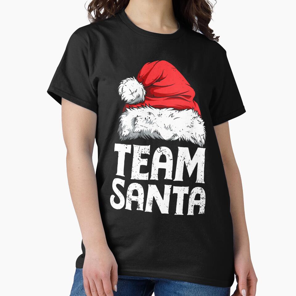 Team Santa Christmas Squad Family Matching Pajamas 	 	 Short Sleeve by fajlalorgief