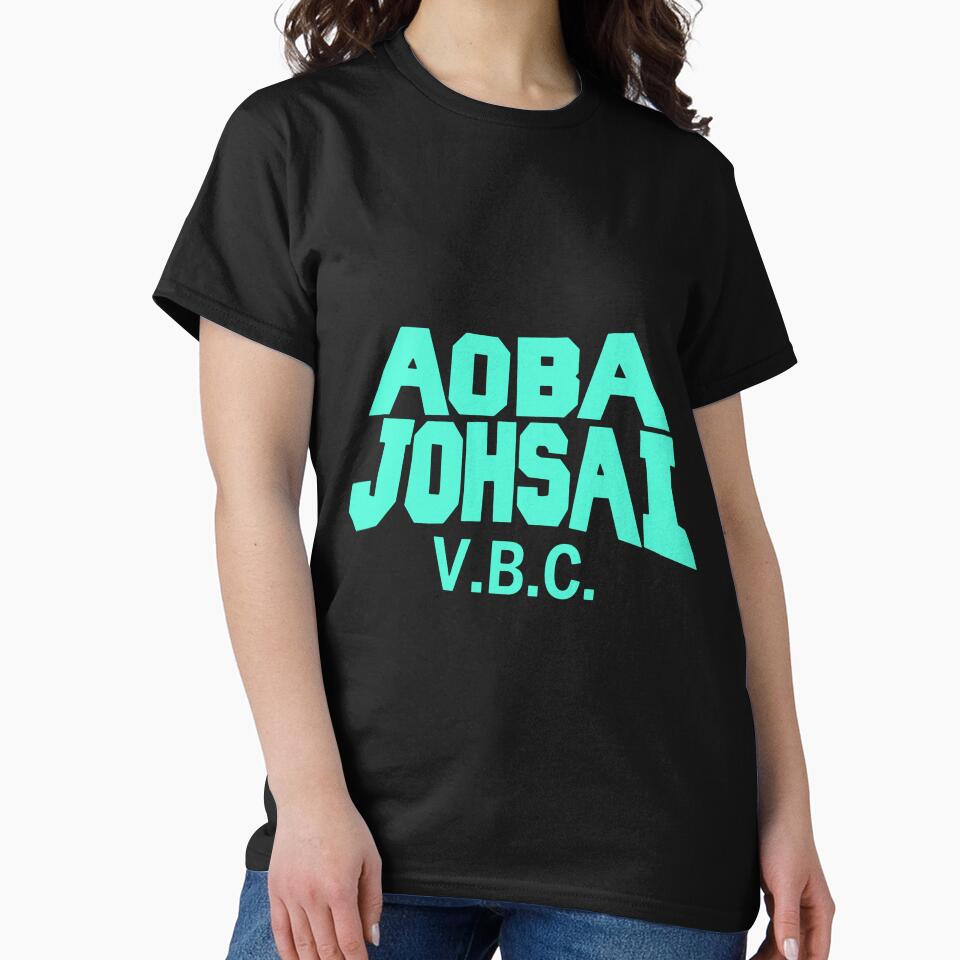 Aoba Johsai Vbc Uniform Logo In Teal Slim Fit Best Women 90s Retro Cotton Printed Trending, Hot Search by MIRANDASTORE