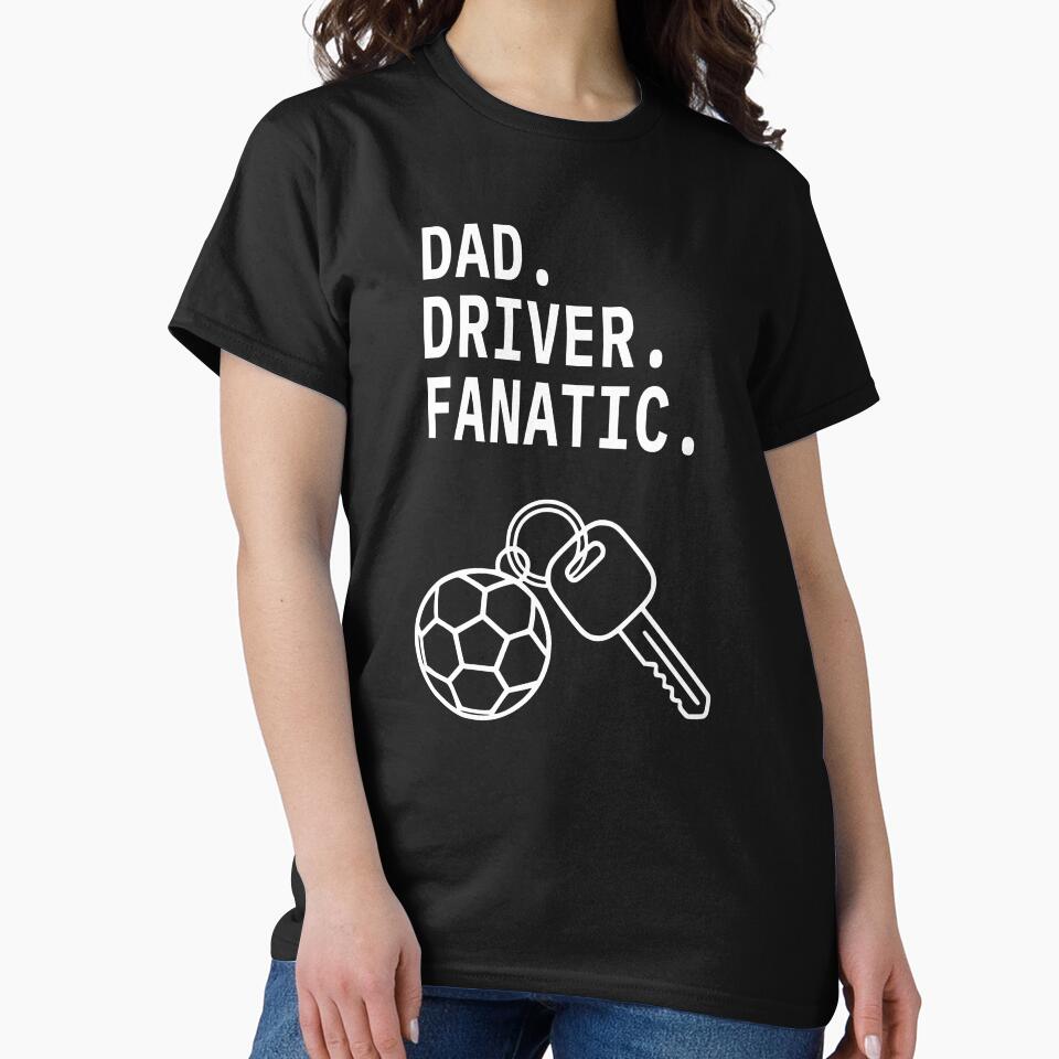 Dad Driver Fanatic Soccer Dad Minimalist Design by AnnSign
