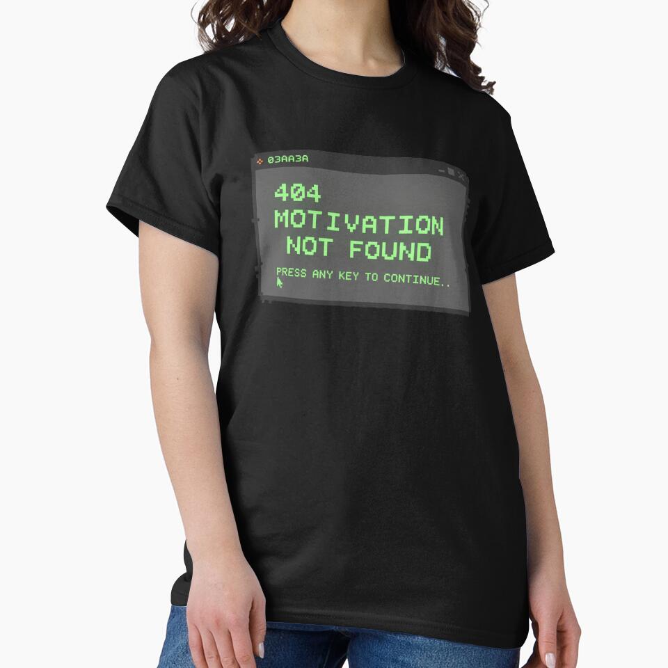 404 Motivation Not Found by PunchText designs