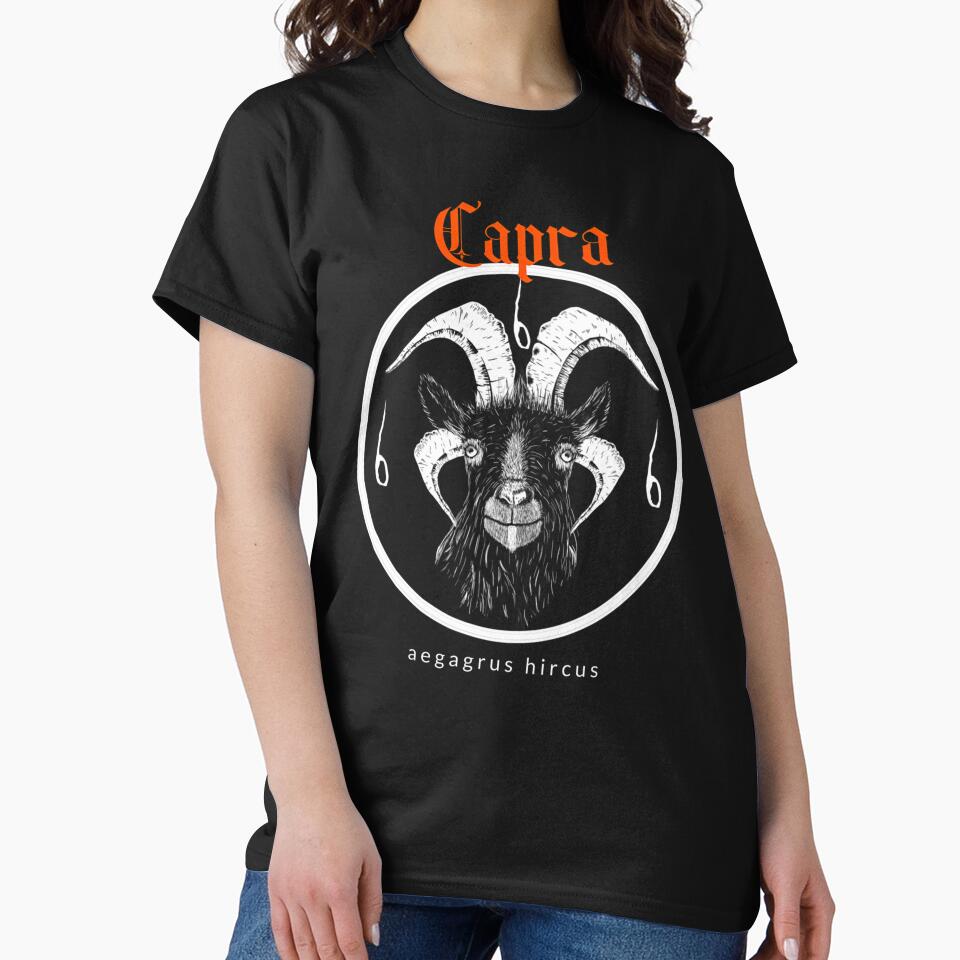 Capra Funny Metal Music Goat Design 1 by M88Design