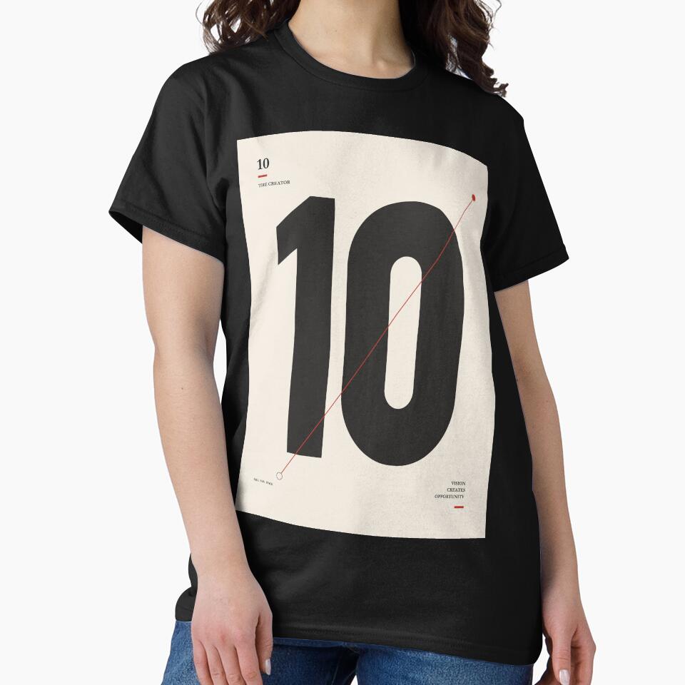 Minimalist Football Number 10 Print, Playmaker Art, Soccer Poster, Sports Decor, Modern Football Illustration by Studio pod Burom